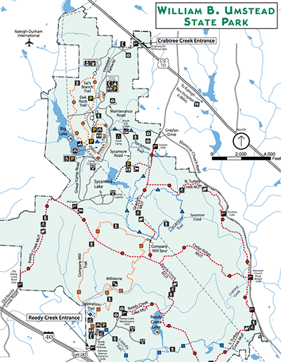 Map of Umstead Park